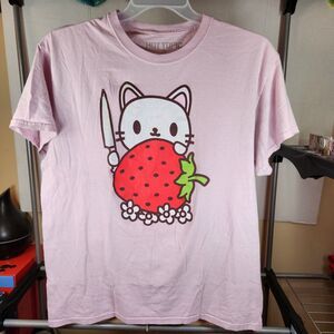 Hot Topic Graphic Short Sleeve Pink T-Shirt XL